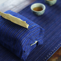 Syria hand-woven cloth old cotton linen fabric tissue set drawing box bag bag simple Japanese style tea table accessories