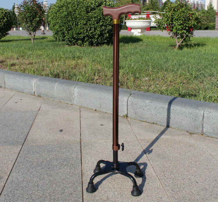 Aluminum alloy crutches Elderly four-legged crutches Elderly four-legged crutches Four-legged crutches Elderly walker