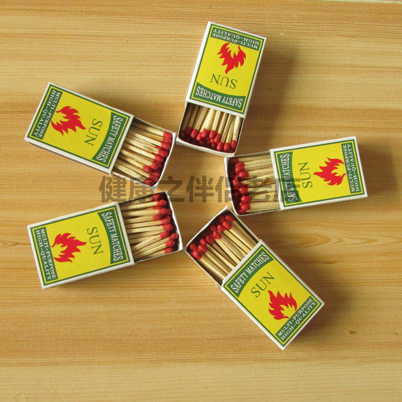 Matches SUN old-fashioned ordinary foreign fire box point Tobacco nostalgia red head wedding banquet Joe moving supplies 100 boxes
