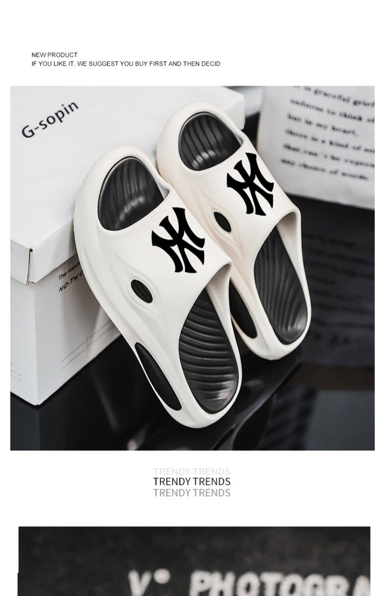 Отдых тапочки 拖鞋男潮牌2025新款夏季踩屎感家用防滑凉拖男士外穿潮流运动大码 1896680027