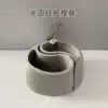 Bagua Taiji plant cement silicone mold Half moon DIY handmade creative half moon-shaped fleshy flower pot mold