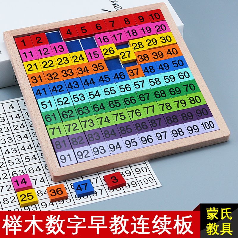 Children's school digital theorizer more than 100 plate magnetism 1 to 100 digital plate continuous plate kindergarten Enlightenment number of toys