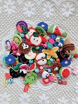 Handmade wool knitted dopamine pendant ready-made bag keychain decoration