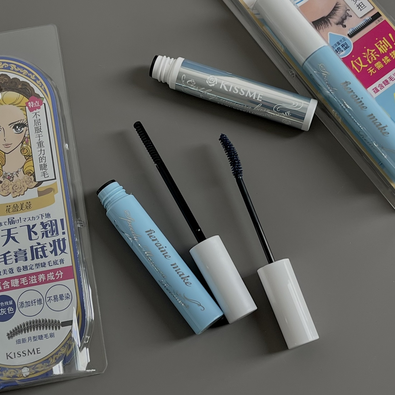 kiss me kissme mascara special makeup remover eyelashes remover blue eyelashes primer Pleiades