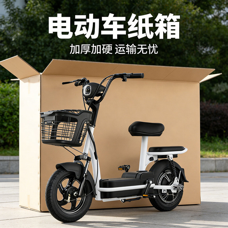 Electric Vehicle Packaging Box, 20-Inch Folding Electric Bicycle Packing Box, Cardboard Box for Wheel Hub Mailing and Storage