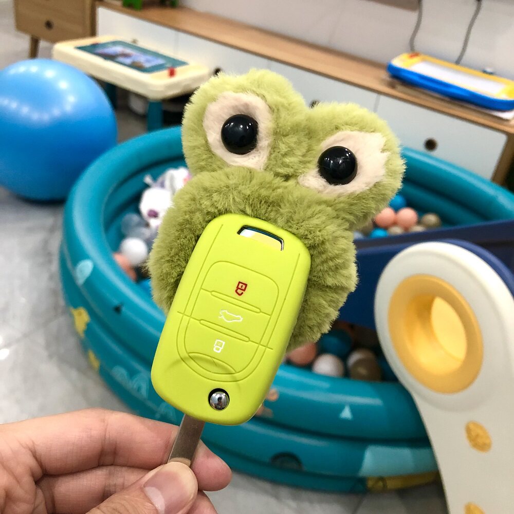 Suitable for Wuling Hongguang mini mini EV car key cover bag shell cute frog Baojun E200