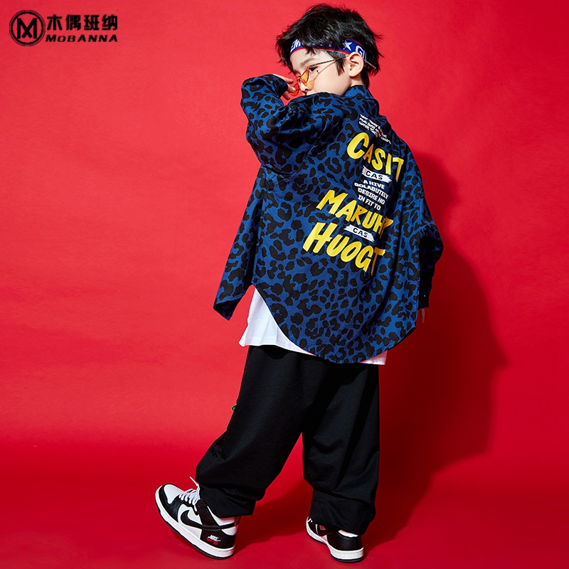 Children's rack Drum Performance Clothing Boy Street Dance Suit Boy Hip Hop Girl Boomer Hiphop Spring Autumn Clothes