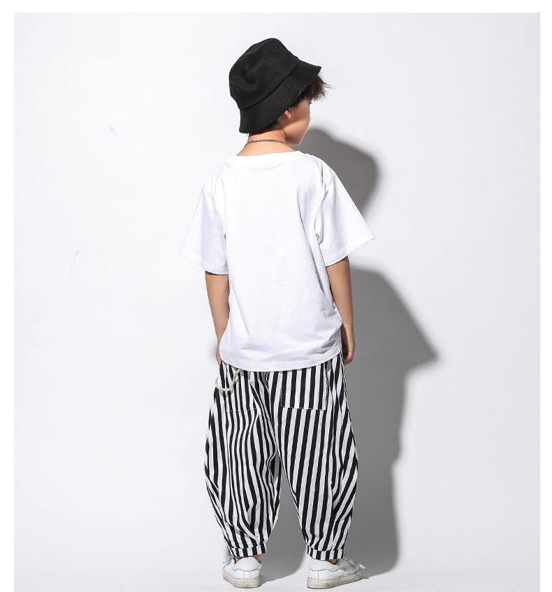 Trẻ em nhảy đường phố phù hợp với bé trai hip hop thủy triều mùa thu cô gái nhảy jazz trang phục cho thấy trẻ em vest trang phục quần áo trẻ em hàn quốc
