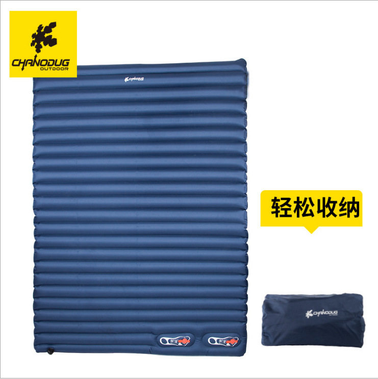 Synodoggi double press light inflatable cushion outdoor tent sleeping cushion ground mat thickened anti-damp cushion inflatable bed