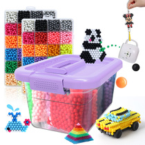 Magical water mist magic beads Children diy handmade creative puzzle boys and girls fight bean educational toy set