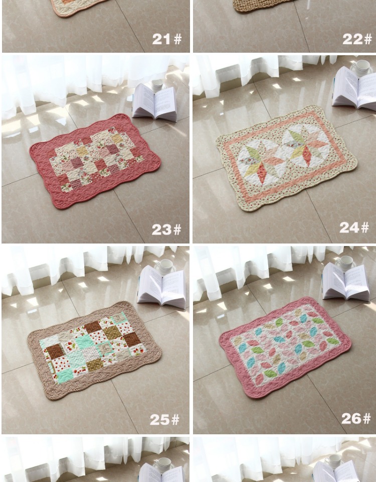 Bông vải chần cửa mat phòng khách nhà đơn giản phòng ngủ hiện đại non-slip mat hấp thụ nước tốt máy có thể giặt