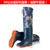 Giày đế dày đế dày cộng với nhung qua giày đi mưa nước quần cao ủng đi mưa cộng với giày nước dài cotton ấm áo chống thấm nước giày nam chịu nước Rainshoes