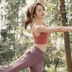 Quần lót thể thao màu đỏ của phụ nữ làm đẹp trở lại áo ngực yoga thoáng khí mồ hôi tập thể dục áo chống sốc stereo áo ngực - Đồ lót thể thao áo thun tập gym Đồ lót thể thao