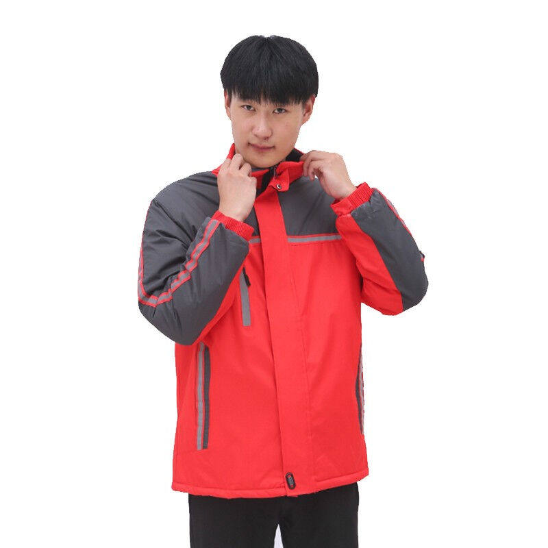 Conspiracy to work 237 work clothes cotton clothes winter thickened outer delivery anti-chill peak clothes express reflective safety cotton padded jacket