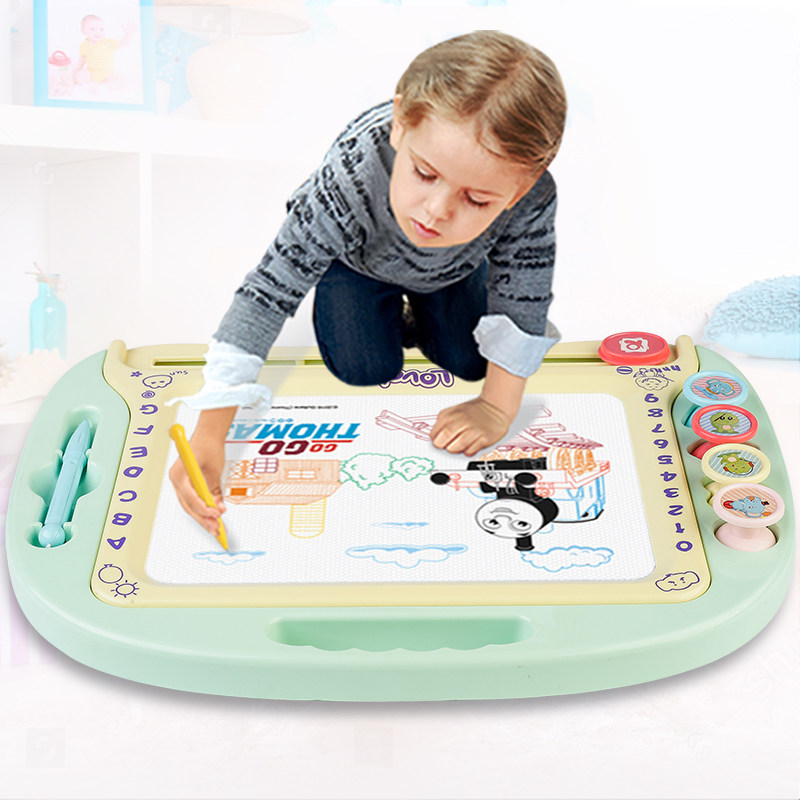 Oversized children's drawing board magnetic writing board color kids toddler 1-3 years old 2 toy baby graffiti board