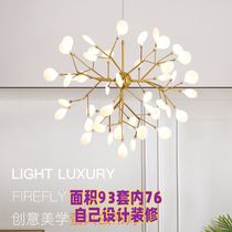 Firefly Pendant Lamp Nordic Net Red Living Room Lamp Brief About Modern Cozy Bedroom Lighting Creative Personality Restaurant Lamps
