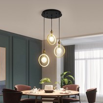 Restaurant Chandelier Trio Modern Minimalist Creative Personality Bar Desk Collection Silver Desk Lights Nordic Style Foreground Lamps