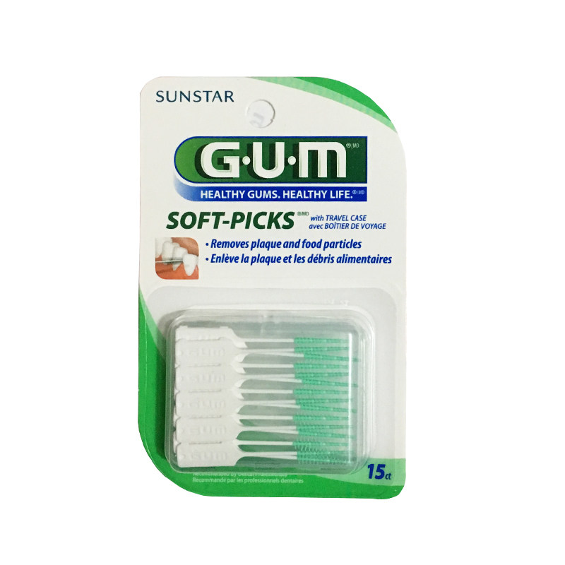 Japan imported GUM Quanshikang elastic massage interdental brush interdental brush does not contain fluorine standard type 40 pieces