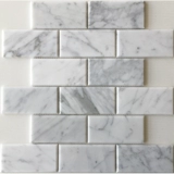 Мозаичная плитка из белого мрамора, большая белая перевернутая плитка для ванной комнаты, бара, душевой комнаты, художественная плитка для ванной комнаты