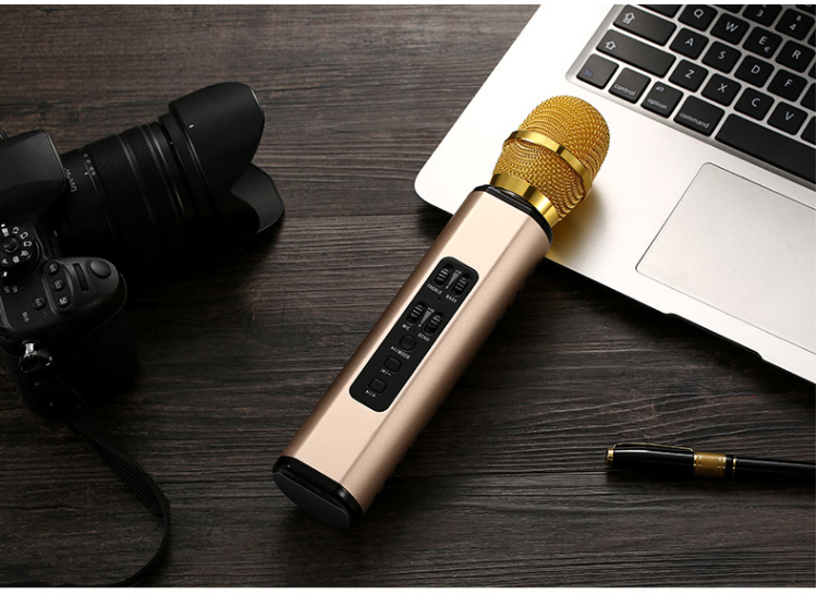 mic c11 Micro Bluetooth không dây đi kèm với âm thanh tích hợp micro điện thoại di động k bài hát ngoài trời gia đình họp phổ chống hú micro không dây shure