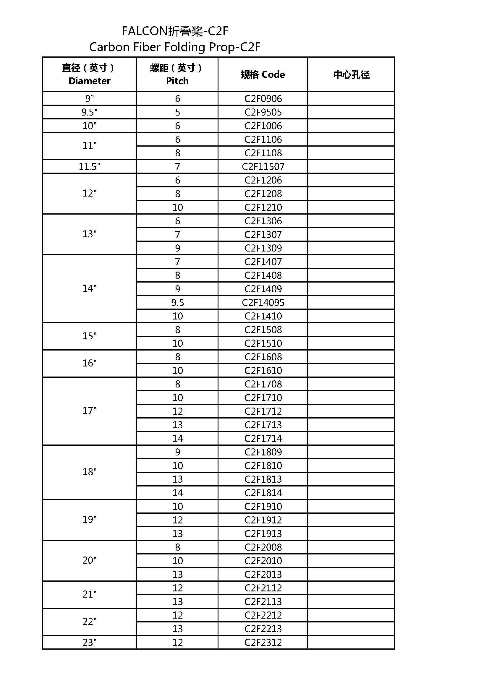 FALCON 碳纤维折叠桨螺旋桨滑翔机用 9-12寸-阿里巴巴