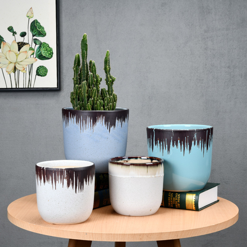 In ceramic flower POTS of meat contracted other breathable desktop ground Nordic flowerpot king special packages mailed check the inventory