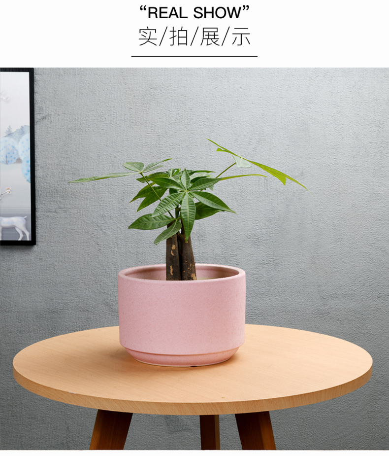 Large - diameter pot ceramic extra Large wholesale green plant other I and contracted sitting room balcony flowerpot pack mail clearance