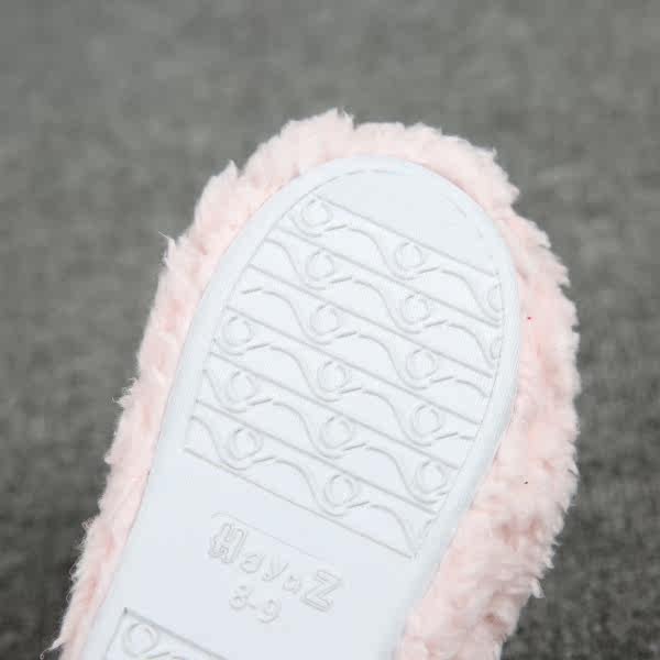 Pantoufles enfants en suède pour hiver - semelle caoutchouc - Ref 1033766 Image 25