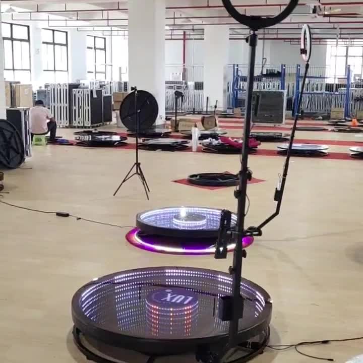 Custom Spin 360 Photo Booth Wireless Automatic Rotating Selfie Video Photobooth Led Photobooth
