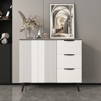 Slate sideboard modern minimalist light luxury locker integrated against the wall home living room tea cabinet kitchen locker
