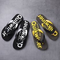Mens Flip-flops 2021 New wear Korean version of the trend Joker Leisure outdoor beach non-slip angle sandals and slippers