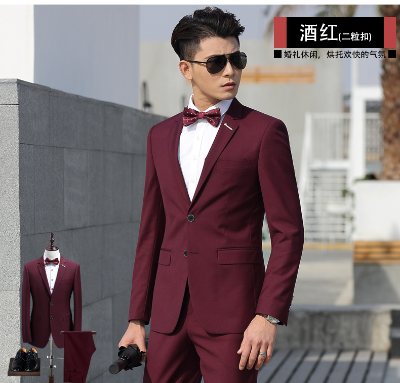 Bộ đồ nam, bộ đồ ba mảnh, chú rể, trang phục, chú rể, váy cưới, Slim, bộ đồ công sở chuyên nghiệp, bộ vest bộ vest nam