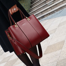 Wedding bag bridal bag red large capacity 2021 new trendy fashion shoulder messenger handbag leather womens bag