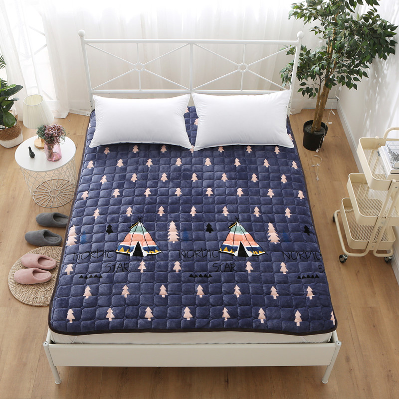 Mùa đông ấm áp tatami nệm sinh viên ký túc xá mét 0.9m1.8m Độc 1,5m đôi dày nệm pad là - Nệm đệm y tế