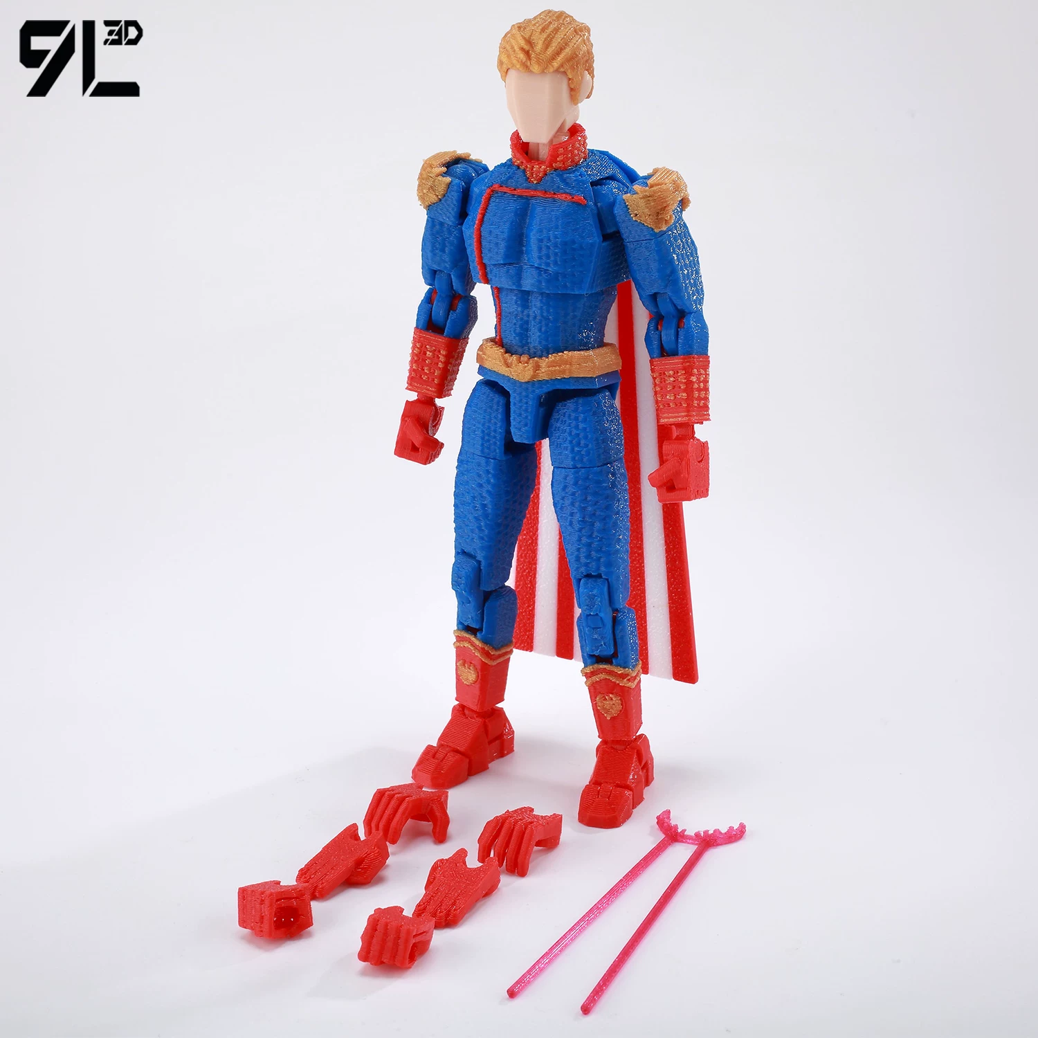 9L 3D печатная подвижная фигурка Несокрушимый молодой человек сборная модель готовая к использованию мужская игрушка аниме коллекция
