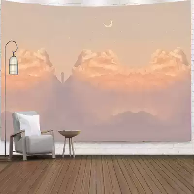 Cloud background ins hanging cloth Nordic light luxury style photo bedroom Net red rental room to create decorative wall tapestry