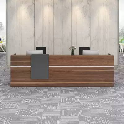 Simple modern light luxury beauty salon Cash register counter Bar bar Hair salon Commercial marble company reception front desk counter