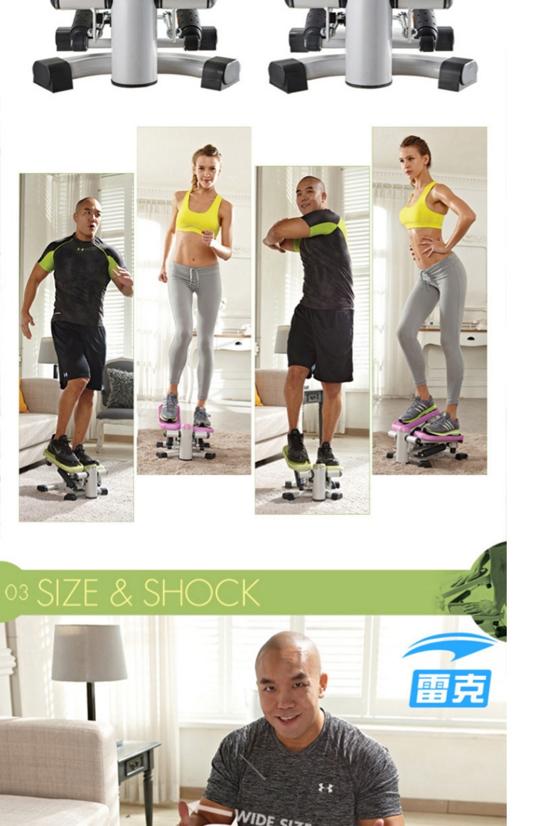 [Tự vận hành] leike home stepper câm hai chiều đa chức năng giảm cân eo thon - Stepper / thiết bị tập thể dục vừa và nhỏ dây tập tay