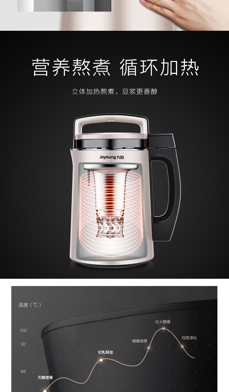 may lam sua hat [Tự vận hành] Joyoung Jiuyang DJ13E-C5 Máy sữa đậu nành tự động đặt trước bộ lọc miễn phí - Sữa đậu nành Maker may lam sua