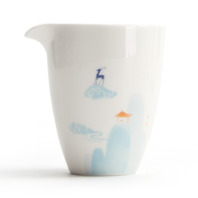 Fair [proprietary] Mr Nan shan nine colored deer jade porcelain cup points and tea cup filter tea cup