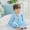 Bộ đồ ngủ cho bé trai Bộ đồ cotton mùa hè mỏng tay dài Cotton trẻ trung Dad size lớn Mùa hè lỏng lẻo Cha mẹ-con - Trang phục dành cho cha mẹ và con quần áo trẻ em