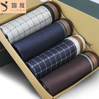 Jindu Quần lót nam Boxer Quần cotton Kích thước lớn Bốn góc Quần Thanh niên Chàng trai Quần Cotton Quần short cotton quần xì giấy