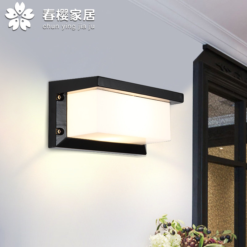 LED Wall Light Outdoor Waterproof Doorway Balcony Wall Hanging Light Outdoor Patio Hallway Aisle Villa Minimu Terrace Lamp