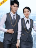 Бар KTV Working Service Men's Night Store Store Set Set Hotel Restaurant Restaurant Cashiers Western Weskeeper Vest Workers Inturity