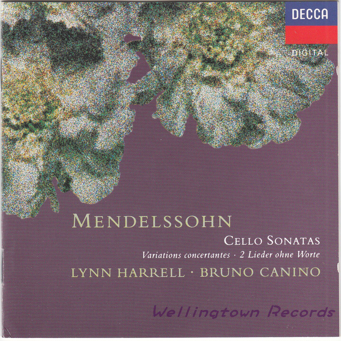Harel Canino Mendelssohn Cello Sonata No Words