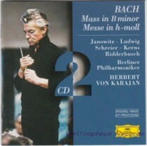 Janowitz Ludwig Schreier Karajan Berlin Philharmonic Bach Mass in b minor
