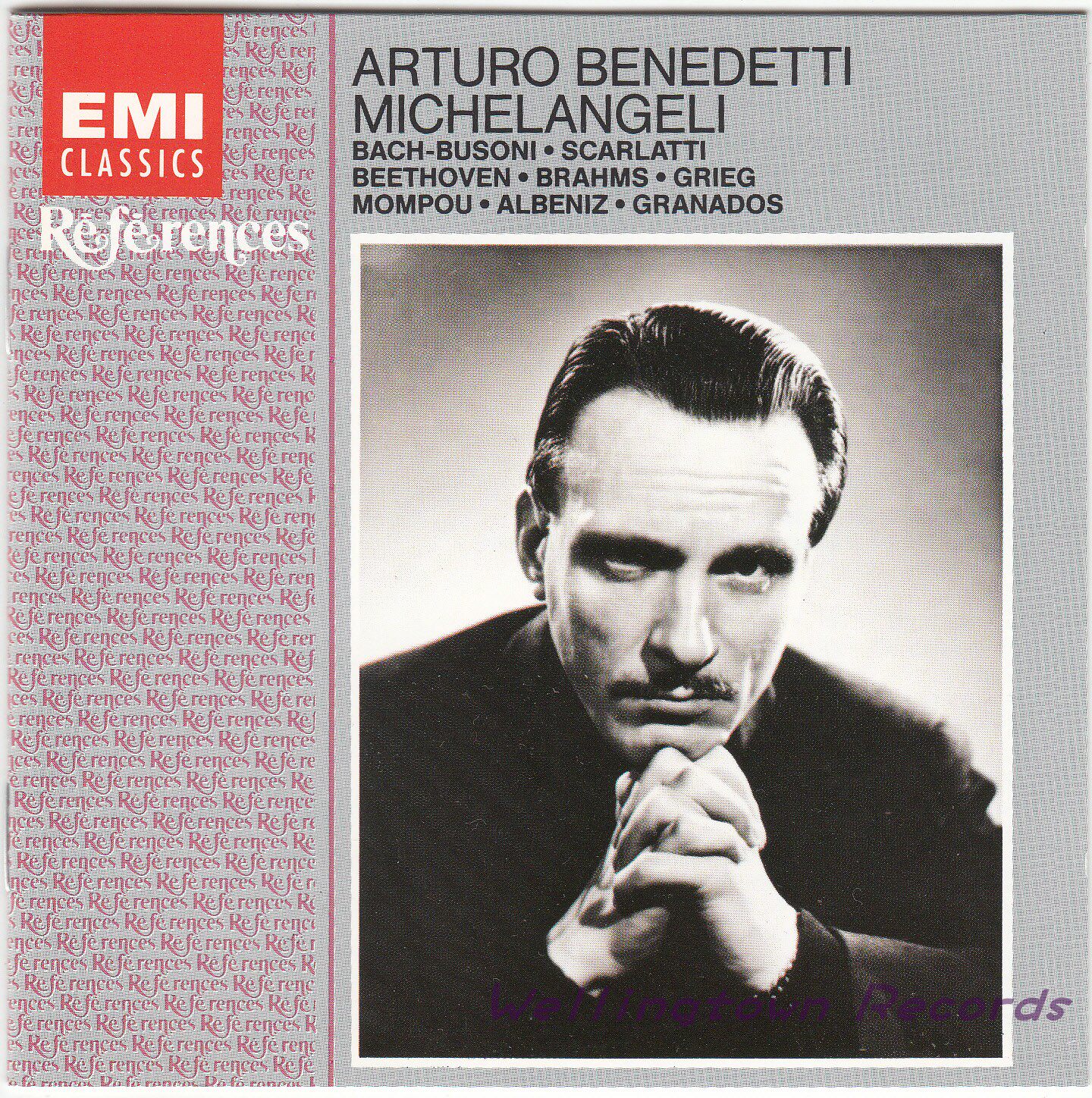 Michelangelo Bach Scarlatti Beethoven Brahms Grieg Piano Works