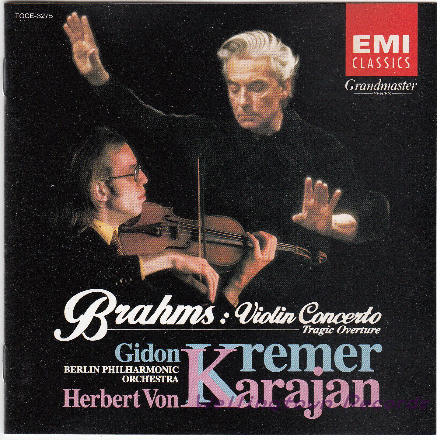 Karajan Berlin Philharmonic Kramer Brahms Violin Concerto Toshiba Series 2088
