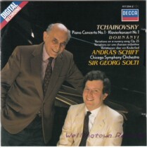 Solti Schiff Tchaikovsky Piano Concerto No. 1 Donagny Variations on Childrens Songs