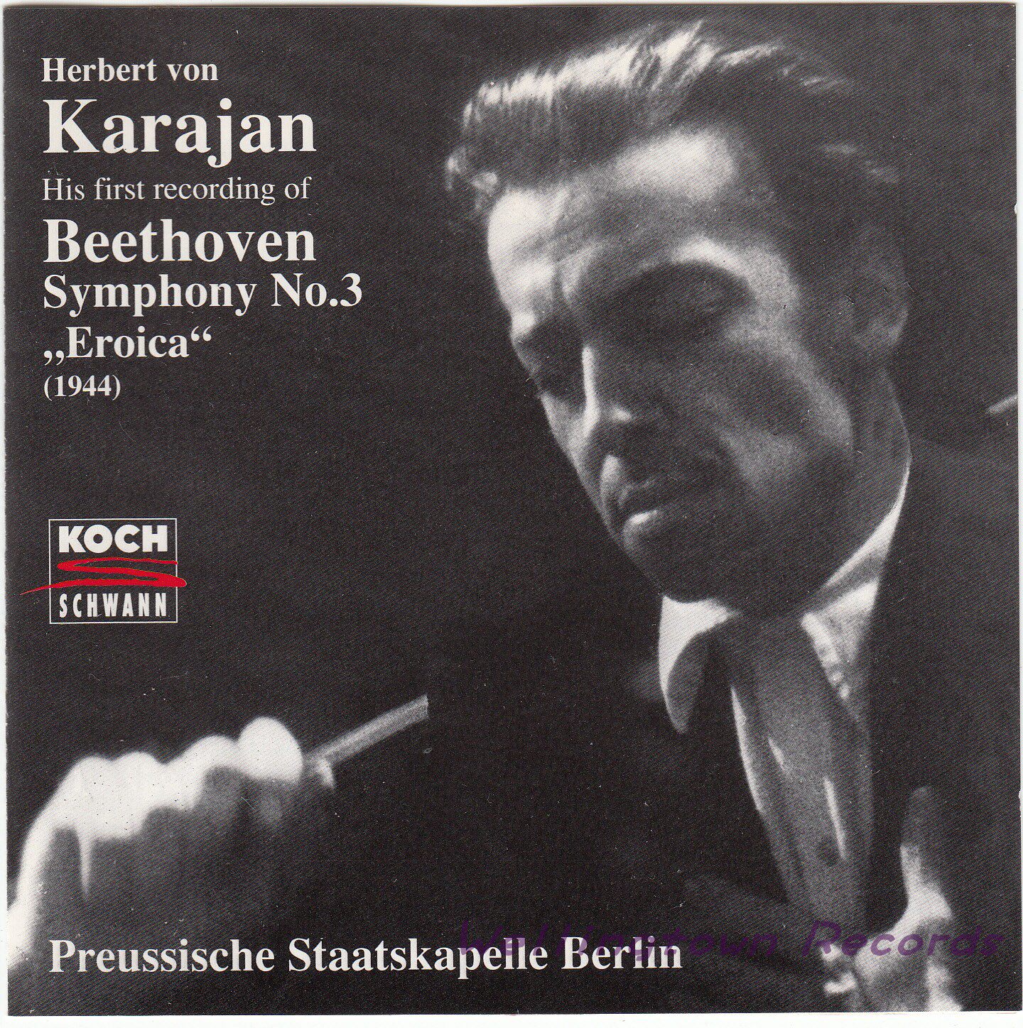 Karajan Prussian National Orchestra Beethoven Third Symphony Hero 1944 mono version